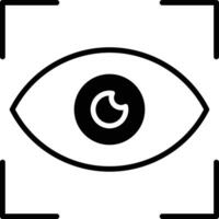 View glyph and line vector illustration