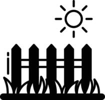 Sunlight glyph and line vector illustration