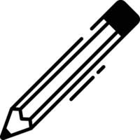 Pen nib glyph and line vector illustration
