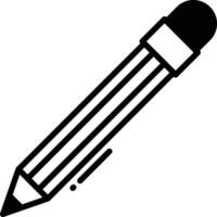 Pen nib glyph and line vector illustration