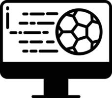 football live glyph and line vector illustration