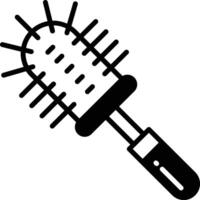 Toilet Brush glyph and line vector illustration