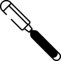 Chisels glyph and line vector illustration