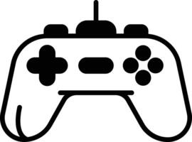 Joy stick glyph and line vector illustrations