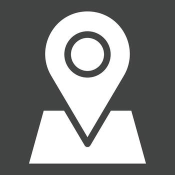 Map pointer vector icon