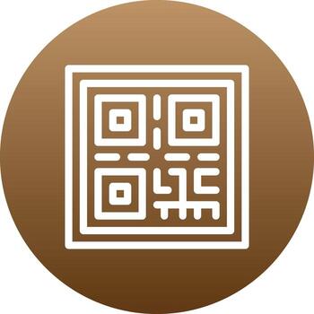 icono de vector de código qr