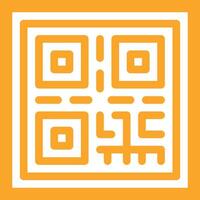 icono de vector de código qr