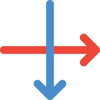 Cross Intersecting vector icon