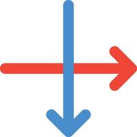 Cross Intersecting vector icon