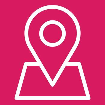 Map pointer vector icon