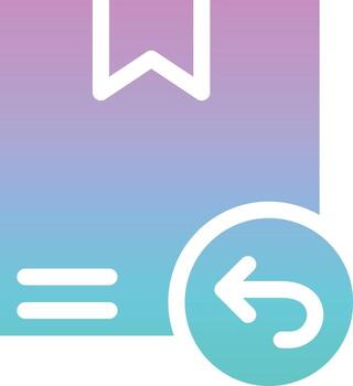 icono de vector de retorno