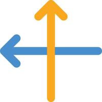 Cross Intersect Arrow vector icon
