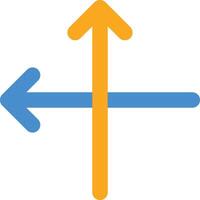 Cross Intersect Arrow vector icon