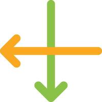 Cross Intersect vector icon