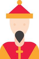 Chinese man vector icon
