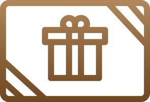 icono de vector de tarjeta de regalo