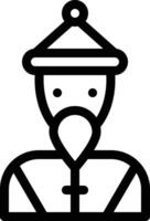 Chinese man vector icon