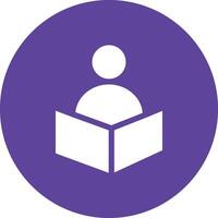 Reader vector icon