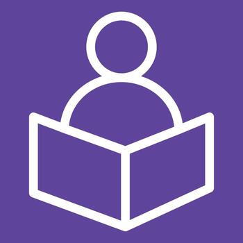 lector vector icono