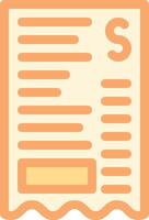 Receipt vector icon