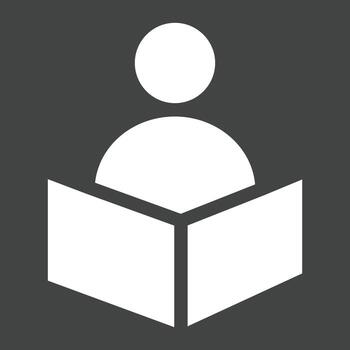 Reader vector icon