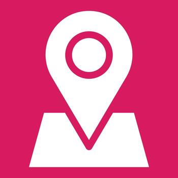 Map pointer vector icon