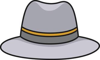 Hat isolated on white background. Vector illustration in trendy flat style.