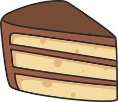 Cake icon. Cake dessert and food theme. Isolated design. Vector illustration