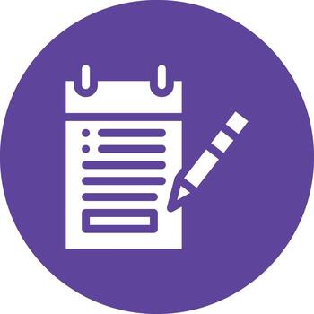 Notepad vector icon
