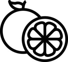 Tangerine vector icon