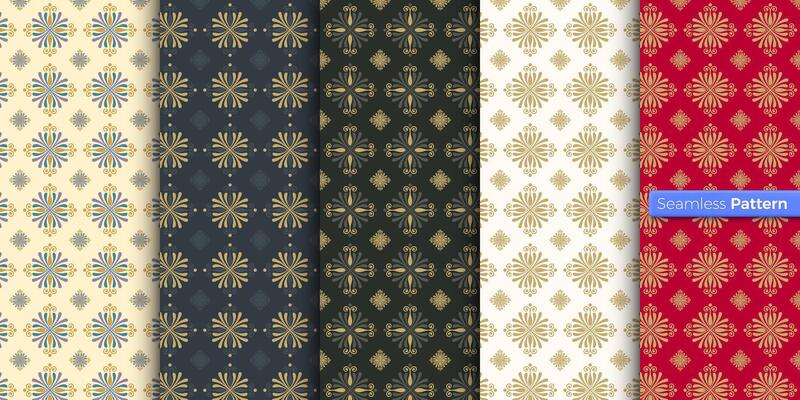 Chinese Japanese style geometric pattern. colors background. contemporary art. symmetric. minimal style. For wallpaper, wrapper, textiles, fabric, clothes, souvenirs, surface. Seamless pattern vector.