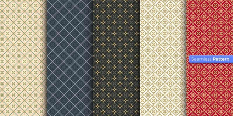 Chinese Japanese style geometric pattern. colors background. contemporary art. symmetric. minimal style. For wallpaper, wrapper, textiles, fabric, clothes, souvenirs, surface. Seamless pattern vector.