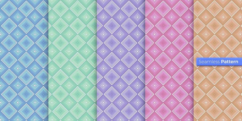 Abstract square geometric pattern. rainbow background. contemporary art. symmetric. minimal style. For wallpaper, wrapper, textiles, fabric, clothes, souvenirs, surface. Seamless pattern vector.