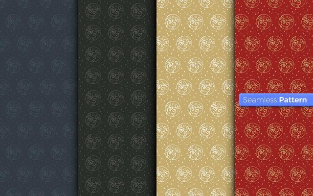 Chinese style geometric pattern. classic background. contemporary art. symmetric. minimal style. For wallpaper, wrapper, textiles, fabric, clothes, souvenirs, surface. Seamless pattern vector.
