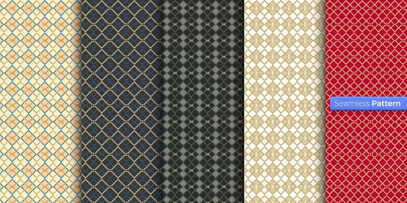 Abstract square geometric pattern. colors background. contemporary art. symmetric. minimal style. For wallpaper, wrapper, textiles, fabric, clothes, souvenirs, surface. Seamless pattern vector.