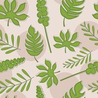 Colored leaves pattern background Wallpaper Vector