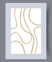 Abstract stripes artistic way wall art print vector