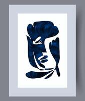 Scandinavian abstract vector print. Minimalistic abstract wall art background for print. Scandinavian vector style.