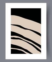 Scandinavian abstract vector print. Minimalistic abstract wall art background for print. Scandinavian vector style.