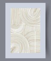 Scandinavian abstract vector print. Minimalistic abstract wall art background for print. Scandinavian vector style.