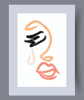 escandinavo resumen vector impresión. minimalista resumen pared Arte antecedentes para impresión. escandinavo vector estilo.