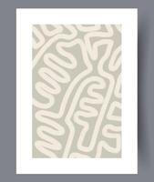 Scandinavian abstract vector print. Minimalistic abstract wall art background for print. Scandinavian vector style.