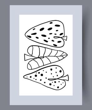 escandinavo resumen vector impresión. minimalista resumen pared Arte antecedentes para impresión. escandinavo vector estilo.