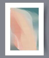 Scandinavian abstract vector print. Minimalistic abstract wall art background for print. Scandinavian vector style.