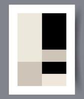 Scandinavian abstract vector print. Minimalistic abstract wall art background for print. Scandinavian vector style.