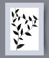 Scandinavian abstract vector print. Minimalistic abstract wall art background for print. Scandinavian vector style.