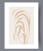 Scandinavian abstract vector print. Minimalistic abstract wall art background for print. Scandinavian vector style.