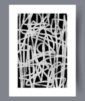 Scandinavian abstract vector print. Minimalistic abstract wall art background for print. Scandinavian vector style.