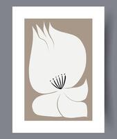 Scandinavian abstract vector print. Minimalistic abstract wall art background for print. Scandinavian vector style.