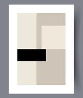 Scandinavian abstract vector print. Minimalistic abstract wall art background for print. Scandinavian vector style.